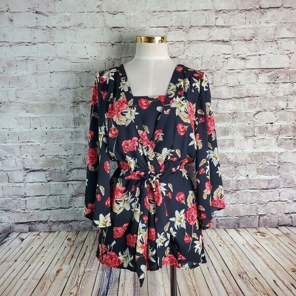 Jack by BB Dakota Floral Romper - Picture 1 of 7